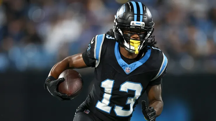 John Metchie III #13 of the Carolina Panthers