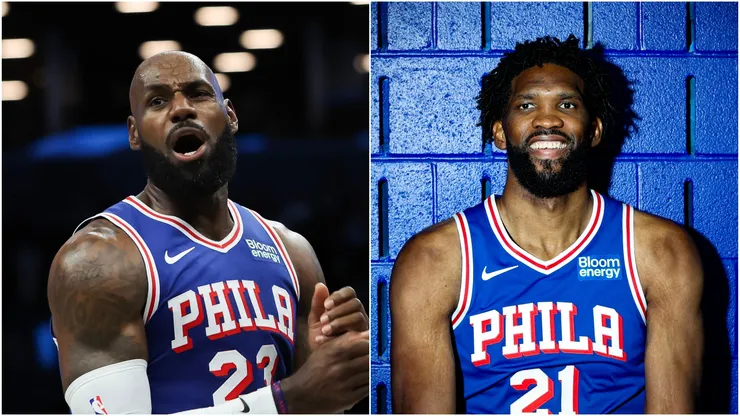 LeBron James and Joel Embiid of Philadelphia 76ers.