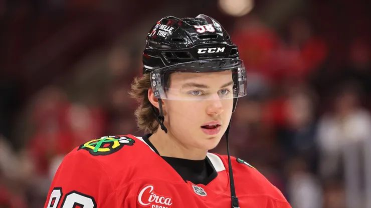 Connor Bedard continues to work his way back from surgery.
