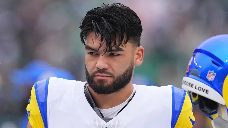 Puka Nacua #12 of the Los Angeles Rams