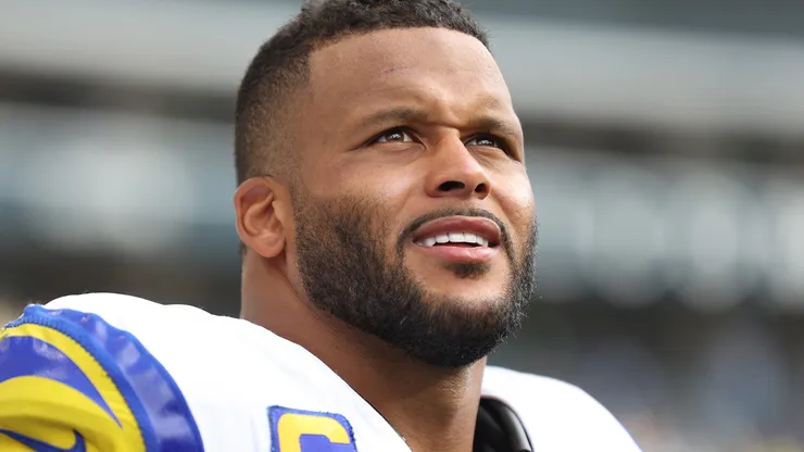 Aaron Donald #99 of the Los Angeles Rams.