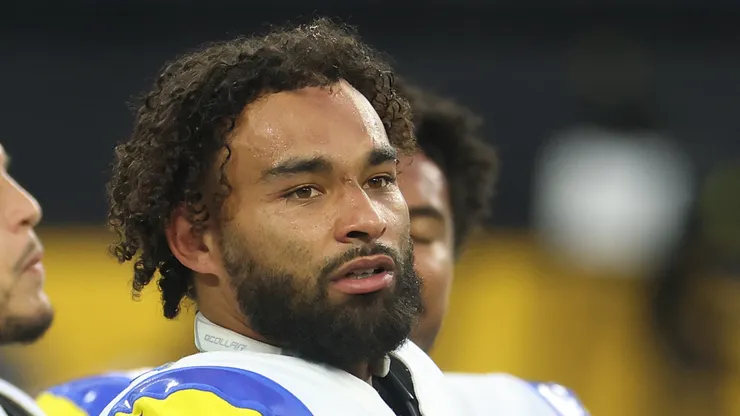 Kyren Williams #23 of the Los Angeles Rams
