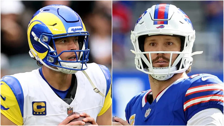 Matthew Stafford of Los Angeles Rams and Josh Allen of Buffalo Bills.
