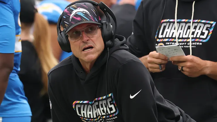 Los Angeles Chargers head coach Jim Harbaugh.