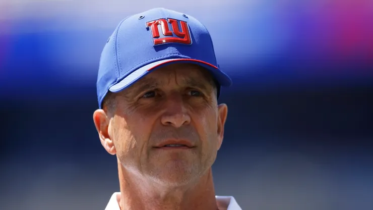 John Harbaugh head coach of the New York Giants