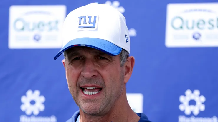 John Harbaugh head coach of the New York Giants