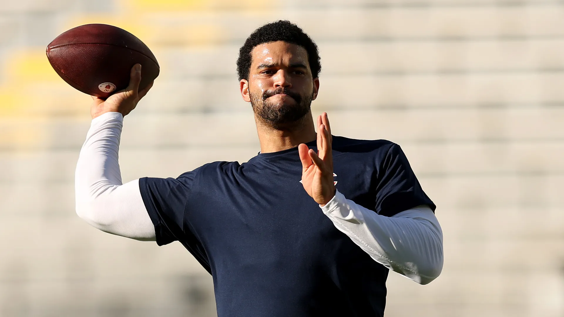 Caleb Williams #18 of the Chicago Bears.