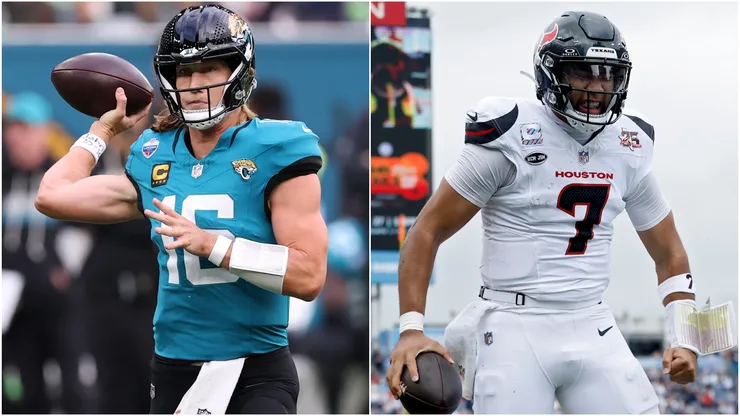 Trevor Lawrence of the Jacksonville Jaguars and C.J. Stroud of the Houston Texans