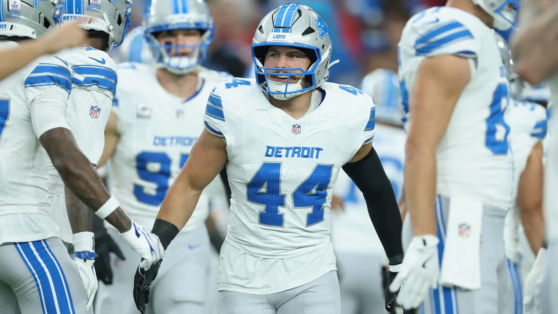 Malcolm Rodriguez #44 of the Detroit Lions (Source: Christian Petersen/Getty Images)