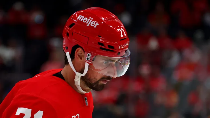 Dylan Larkin #71 of the Detroit Red Wings.