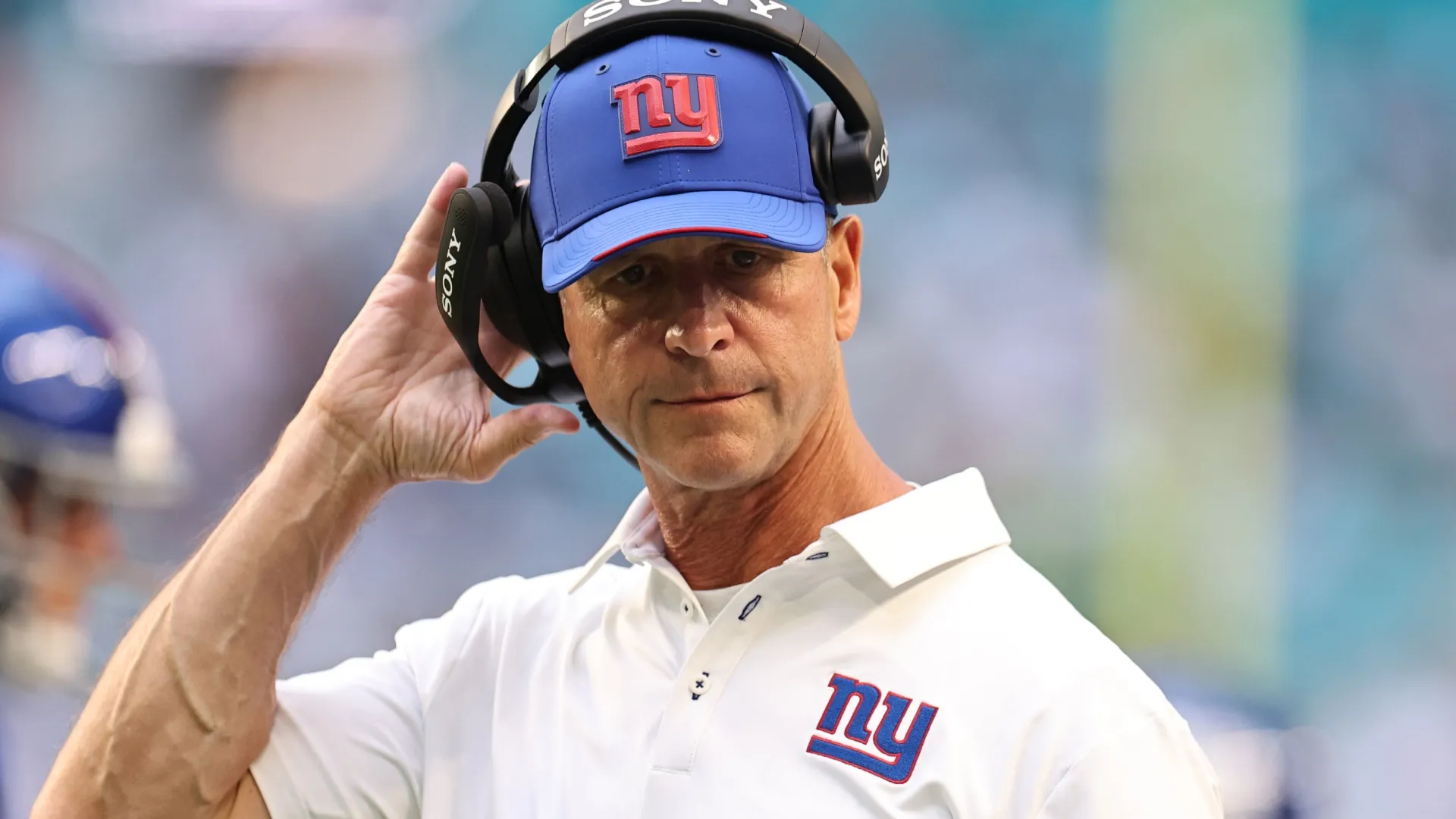 New York Giants head coach John Harbaugh