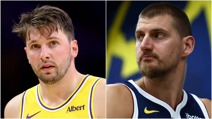 Luka Doncic of Los Angeles Lakers and Nikola Jokic of Denver Nuggets.