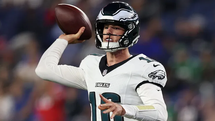 Tanner McKee #16 of the Philadelphia Eagles