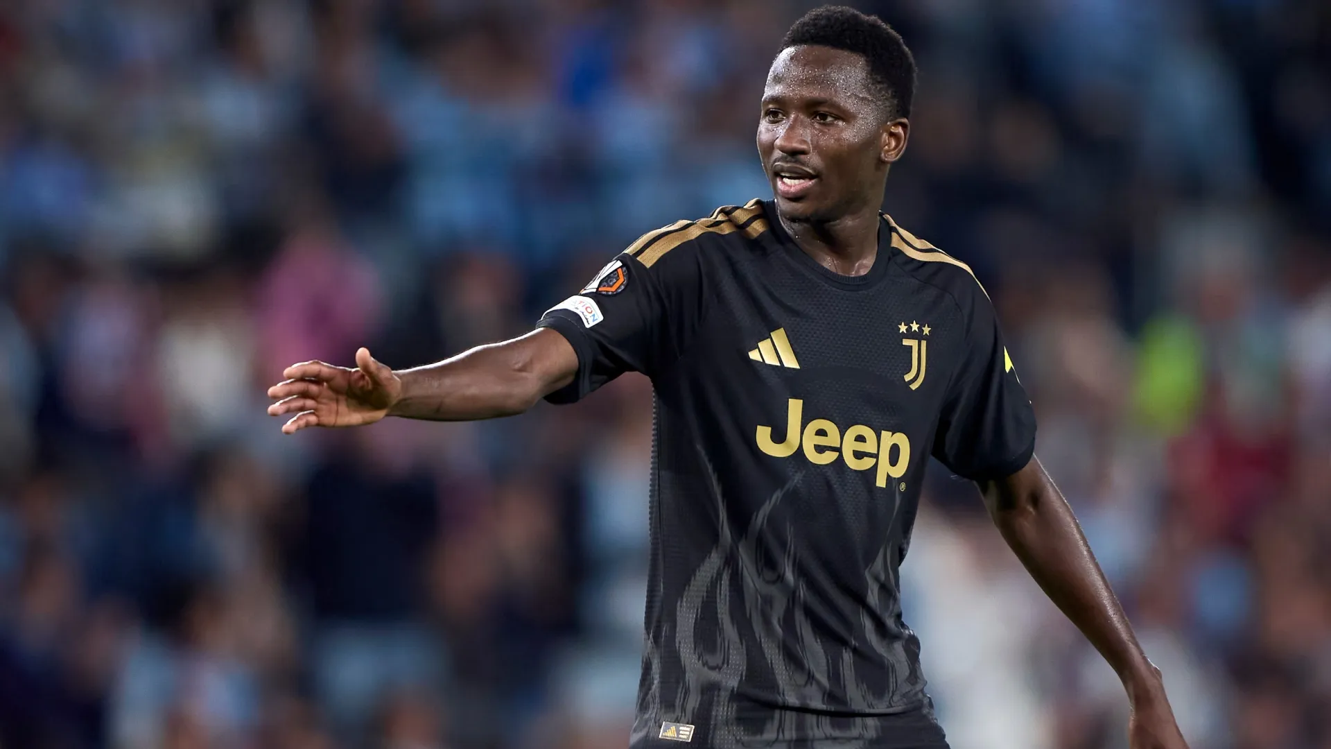 Pape Matar Sarr of Juventus during the UEFA Europa League 2026/27 League Phase MD2 match (Source: Jose Manuel Alvarez Rey/Getty Images)