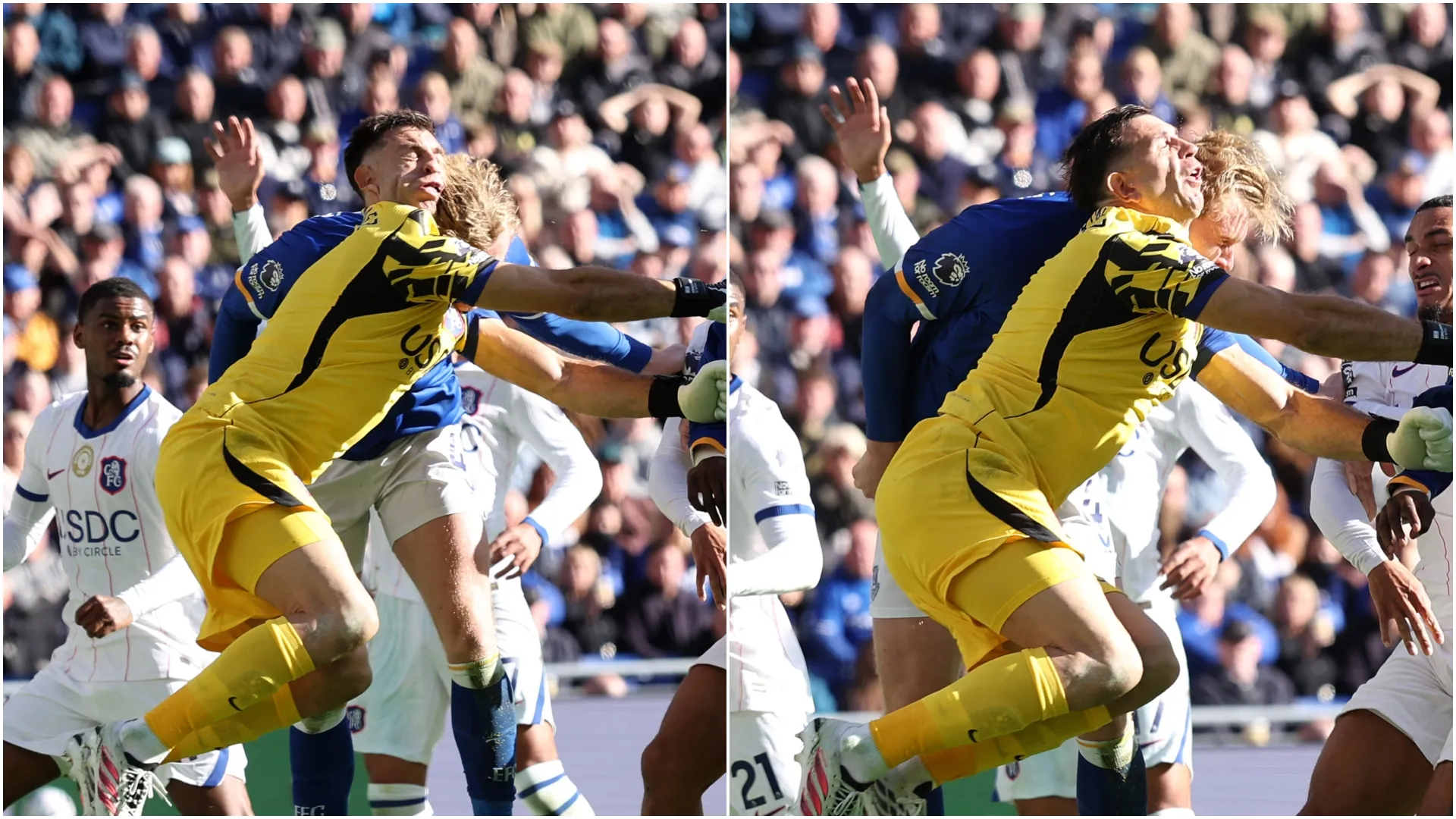 Emiliano Martinez's sequence of collision