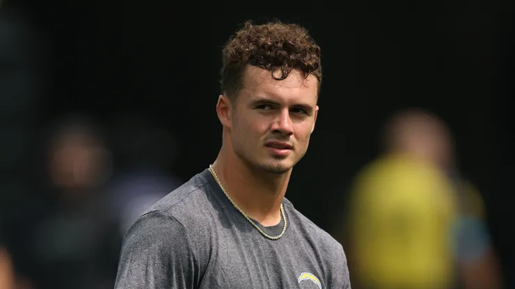 Ladd McConkey #15 of the Los Angeles Chargers