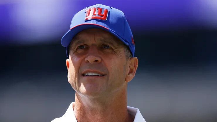 John Harbaugh head coach of the New York Giants