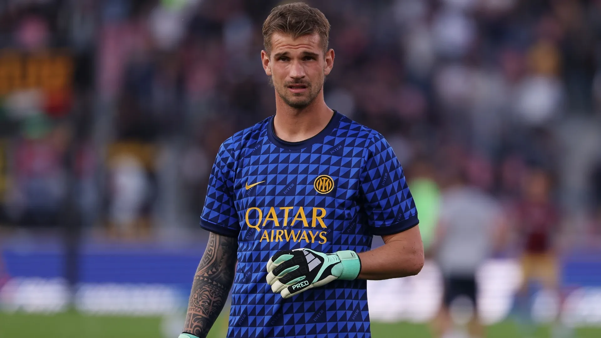 Ivan Provedel of Inter Milan prior to the Serie A match (Source: Emmanuele Ciancaglini/Getty Images)