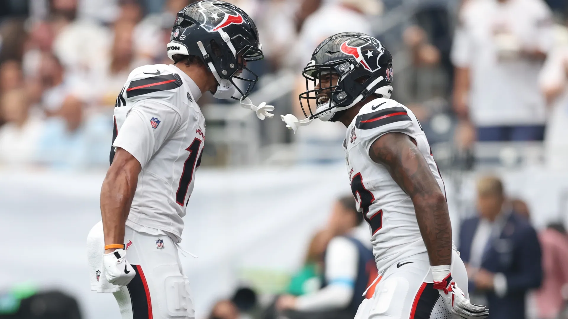 Xavier Hutchinson with Nico Collins