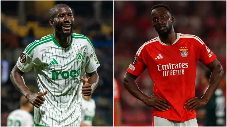 Senou Coulibaly of Omonia FC and Dodi Lukebakio of SL Benfica