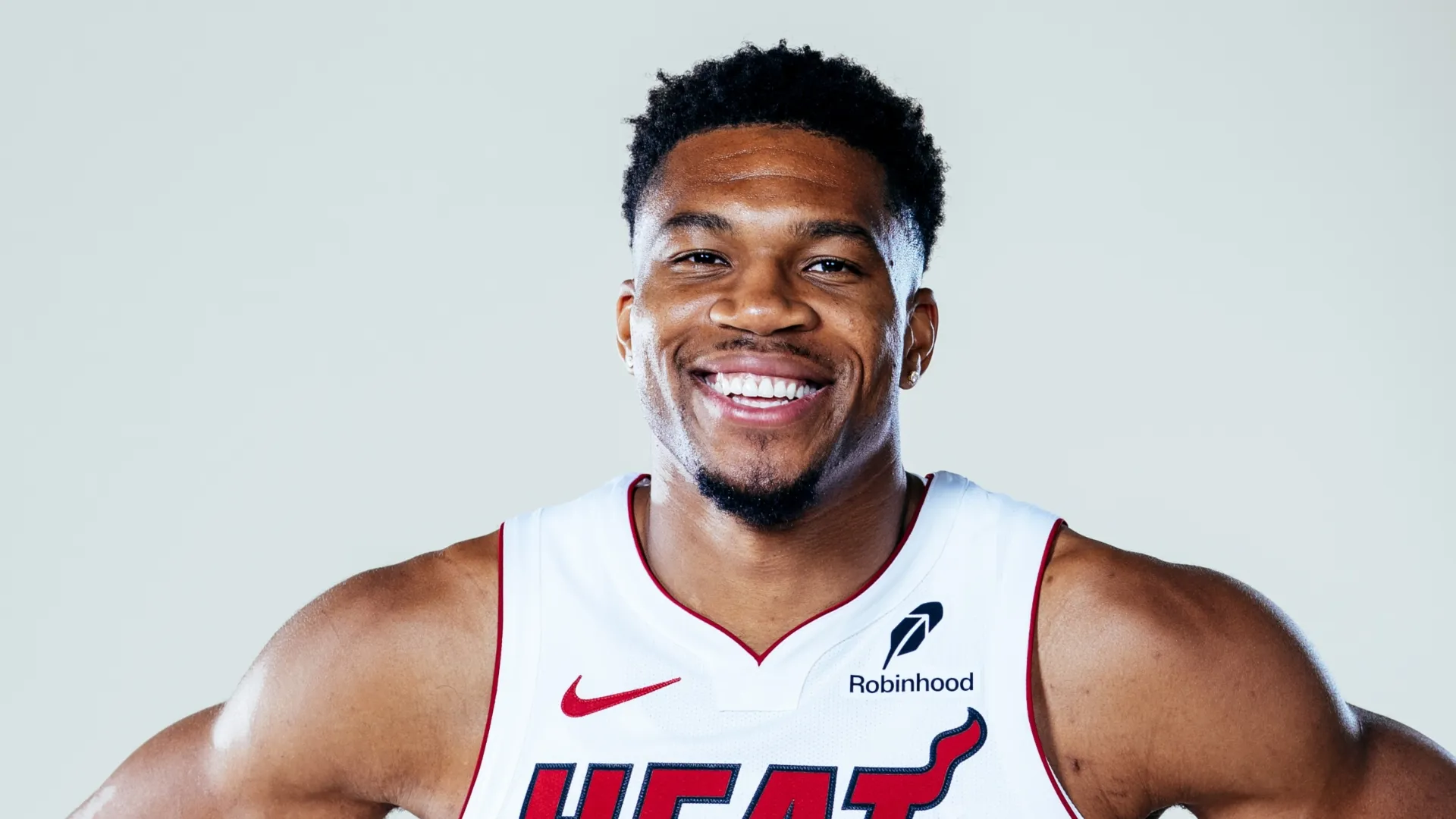 Giannis Antetokounmpo of the Miami Heat at Kaseya Center in Miami, Florida.