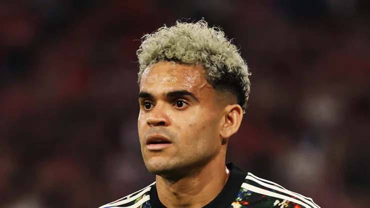 Luis Diaz of Bayern Munich at Allianz Arena in Munich, Germany.