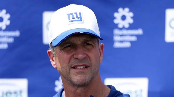 John Harbaugh head coach of the Giants