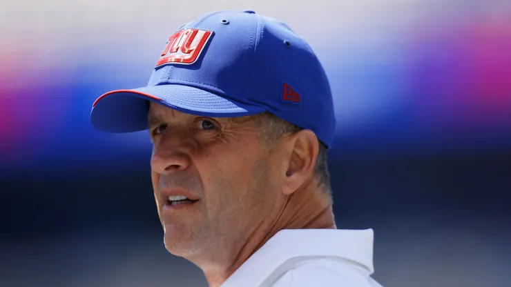 John Harbaugh head coach of the New York Giants