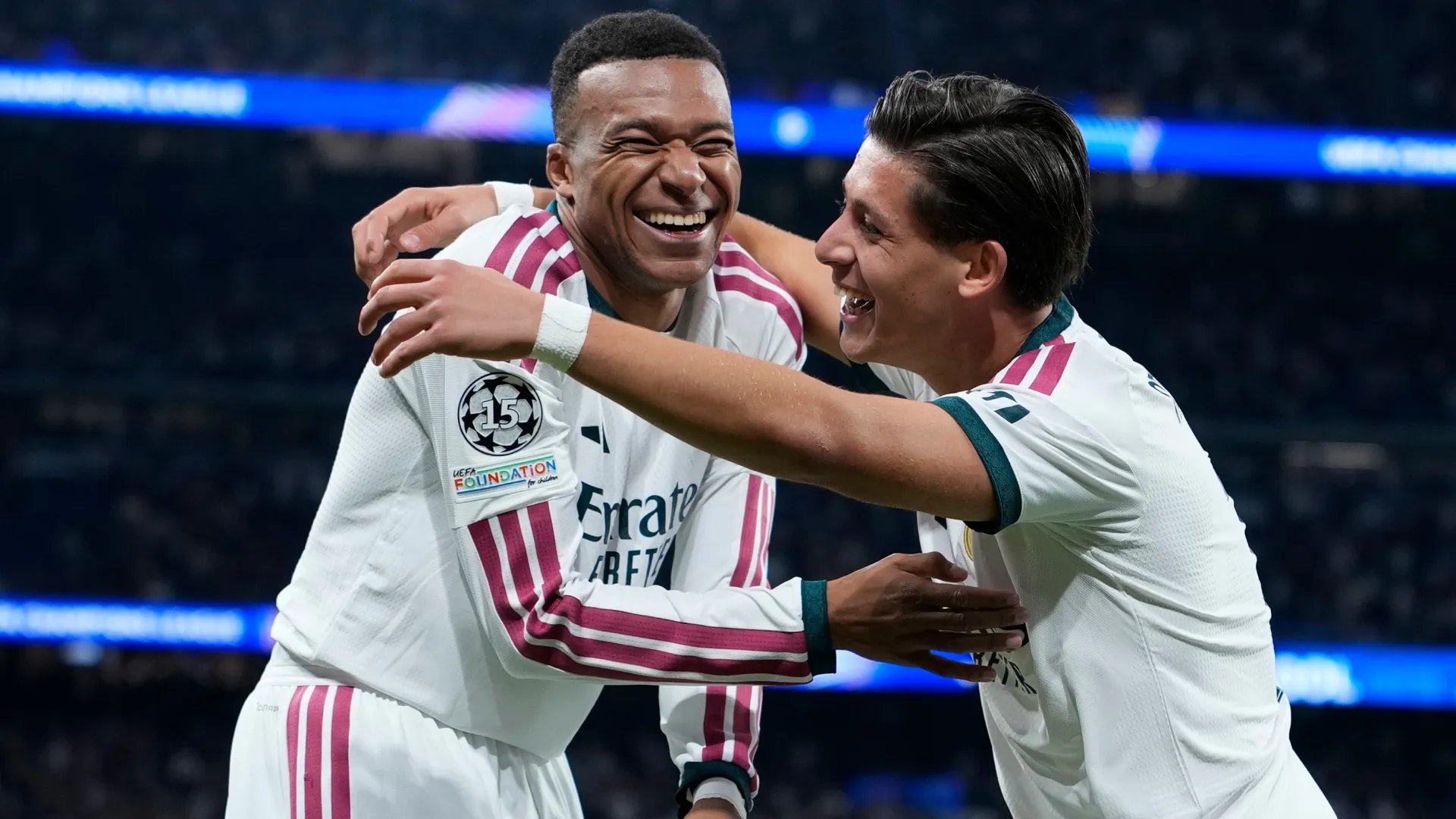 Arda Guler and Kylian Mbappe of Real Madrid (Source: Diego Souto/Getty Images)