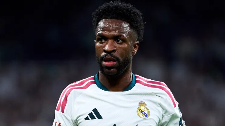 Vinicius Junior of Real Madrid at Estadio Santiago Bernabeu.