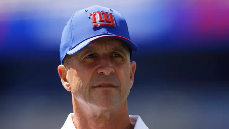 John Harbaugh head coach of the New York Giants