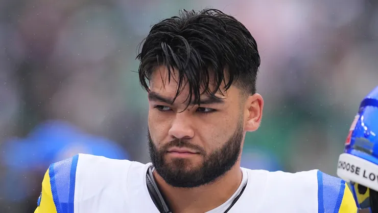 Puka Nacua #12 of the Los Angeles Rams at Lincoln Financial Field.