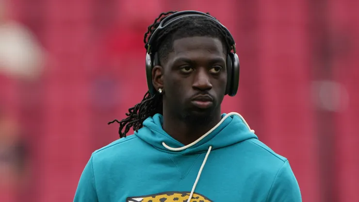 Brian Thomas Jr. #7 of the Jacksonville Jaguars