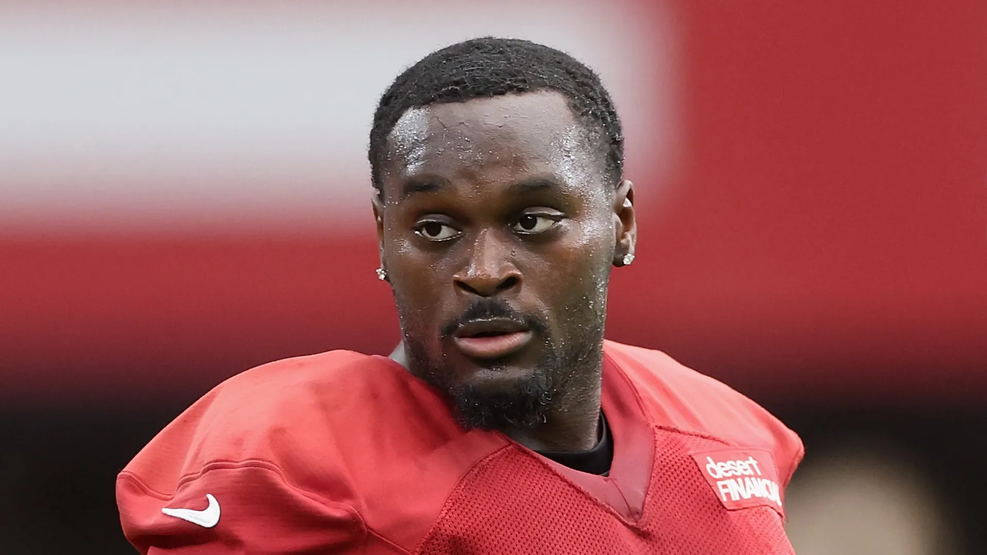 Jeremiyah Love #4 of the Arizona Cardinals participates in a team practice ahead of the NFL season at State Farm Stadium on July 26, 2026 in Glendale, Arizona.