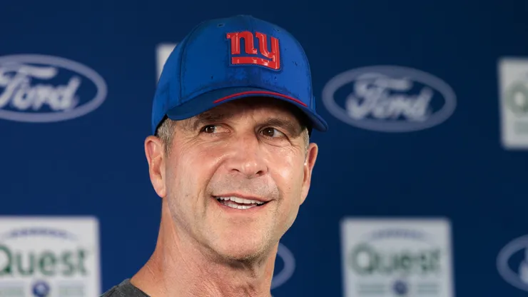 John Harbaugh head coach of the New York Giants