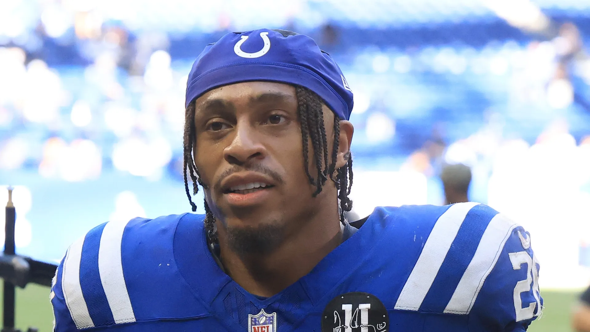 Jonathan Taylor #28 of the Colts.