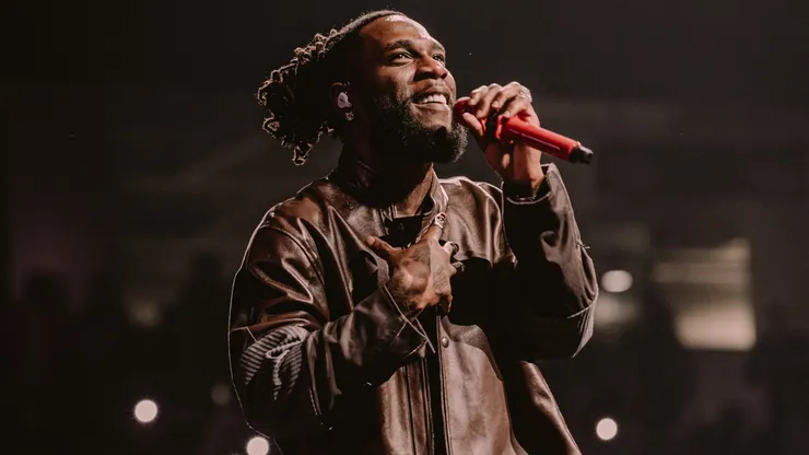 Burna Boy performs onstage at Wintrust Arena on February 21, 2024