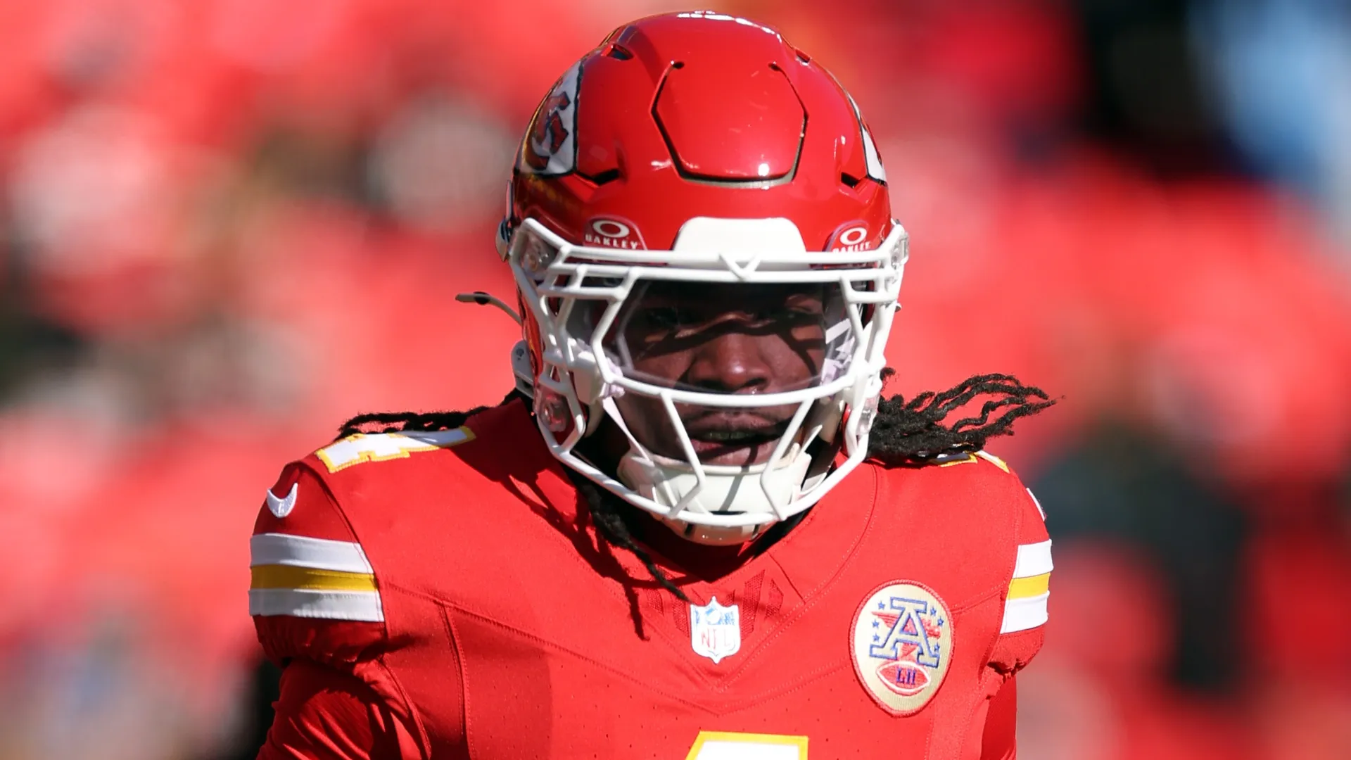Rashee Rice #4 of the Kansas City Chiefs (Source: Jamie Squire/Getty Images)
