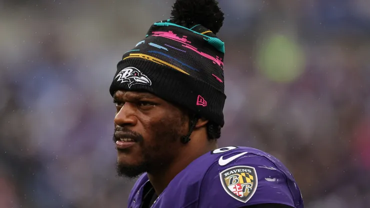 Lamar Jackson quarterback of the Baltimore Ravens