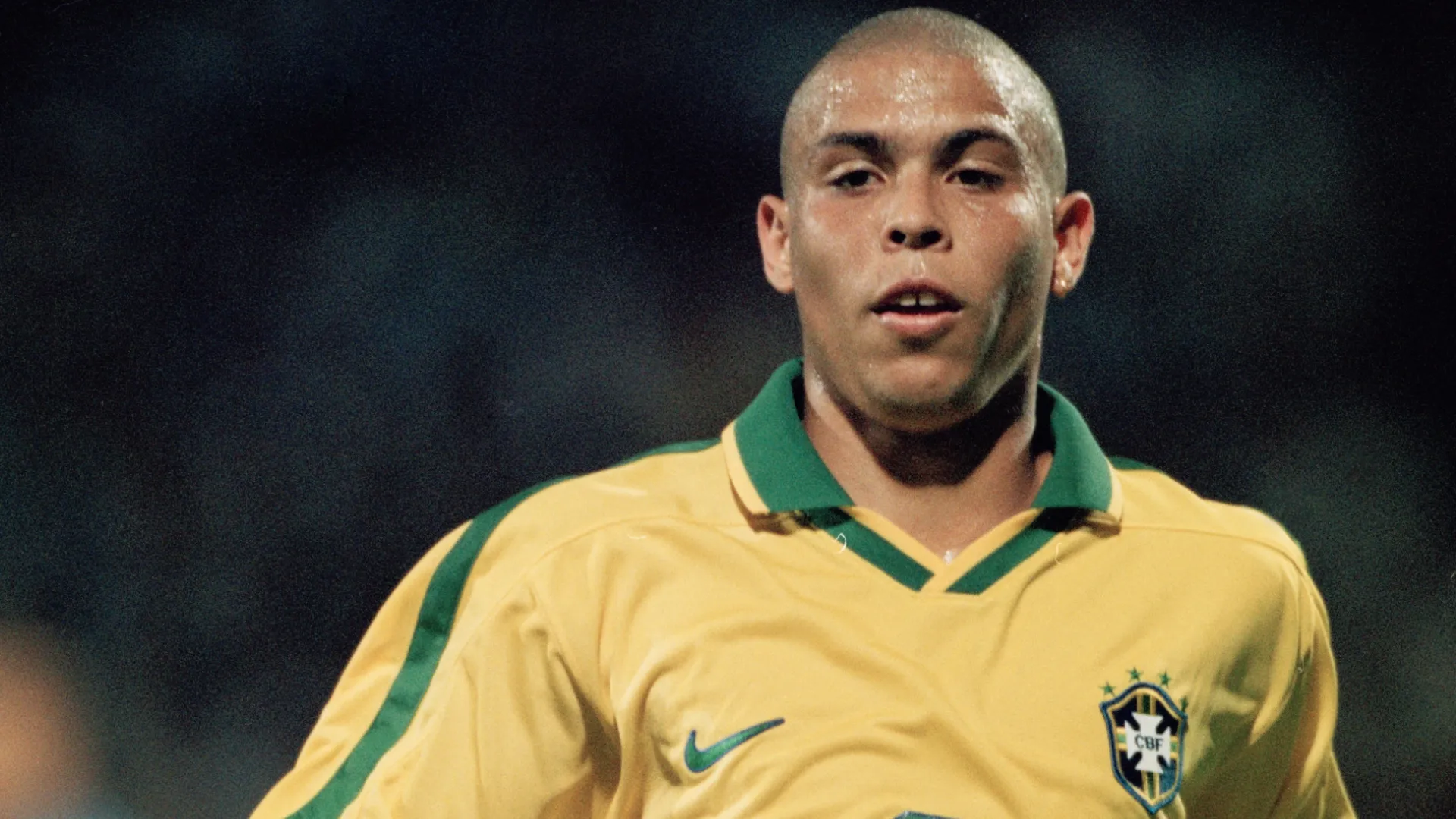 Ronaldo Nazario of Brazil in action against Italy during the Tournoi de France in 1997 (Source: Ben Radford/Getty Images)