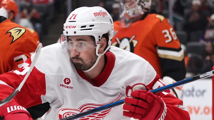 Dylan Larkin #71 of the Detroit Red Wings.