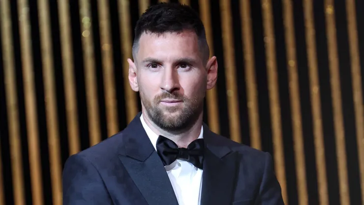 Lionel Messi attends the 67th Ballon D'Or Ceremony at Theatre Du Chatelet.