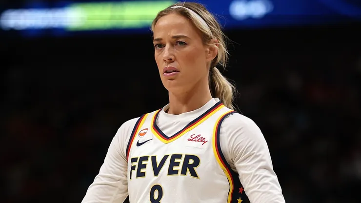 Sophie Cunningham #8 of the Indiana Fever.