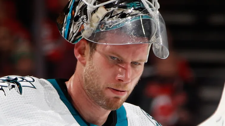 James Reimer during a game at the Prudential Center in Newark, New Jersey.