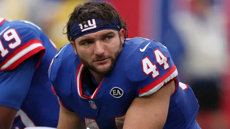 Cam Skattebo #44 of the New York Giants.