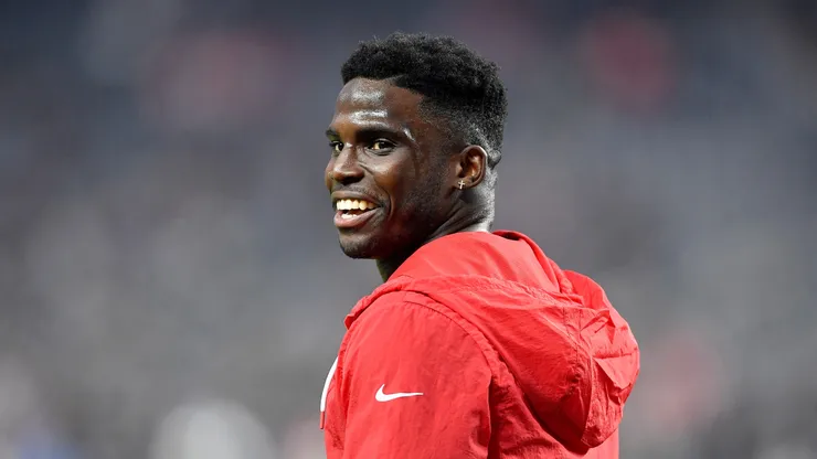 Tyreek Hill before a Chiefs game.