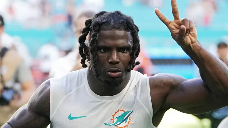 Tyreek Hill at Hard Rock Stadium in Miami Gardens, Florida.
