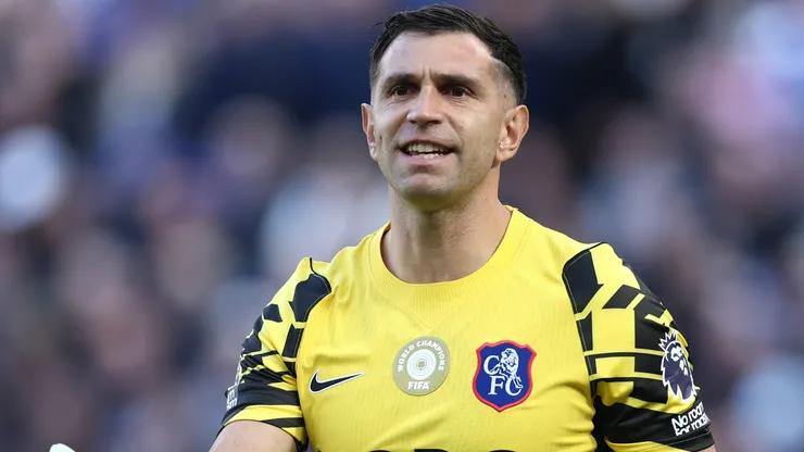 Emiliano Martinez of Chelsea reacts during the Premier League 2026/27 match