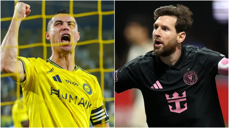 Cristiano Ronaldo of Al Nassr and Lionel Messi of Inter Miami.