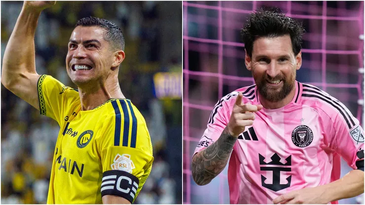 Cristiano Ronaldo of Al Nassr and Lionel Messi of Inter Miami.
